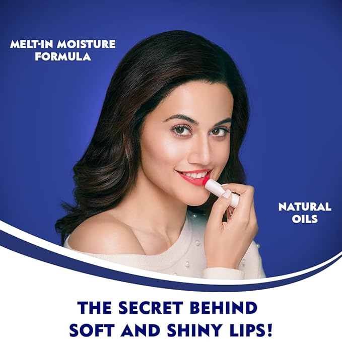 Nivea Lip Care Fruity Shine Strawberry, 4.8g-Velvo Beauty