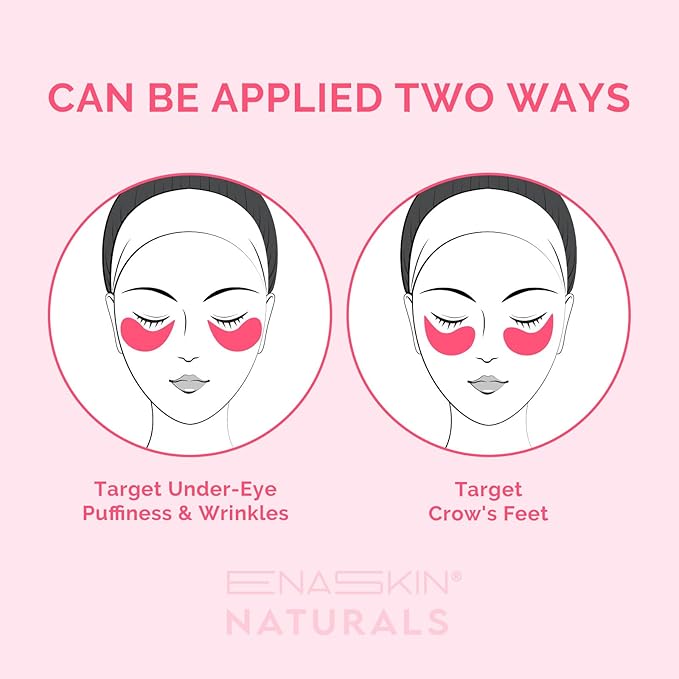 Under Eye Patches for Dark Circles: Caffeine Gel Masks for Puffiness Undereye Bags Wrinkles - Instant Brightening Moisturizing Skin Treatment Pads - Gift for Mom Traveler Night Worker, 30 Pairs (Pink)-Velvo Beauty