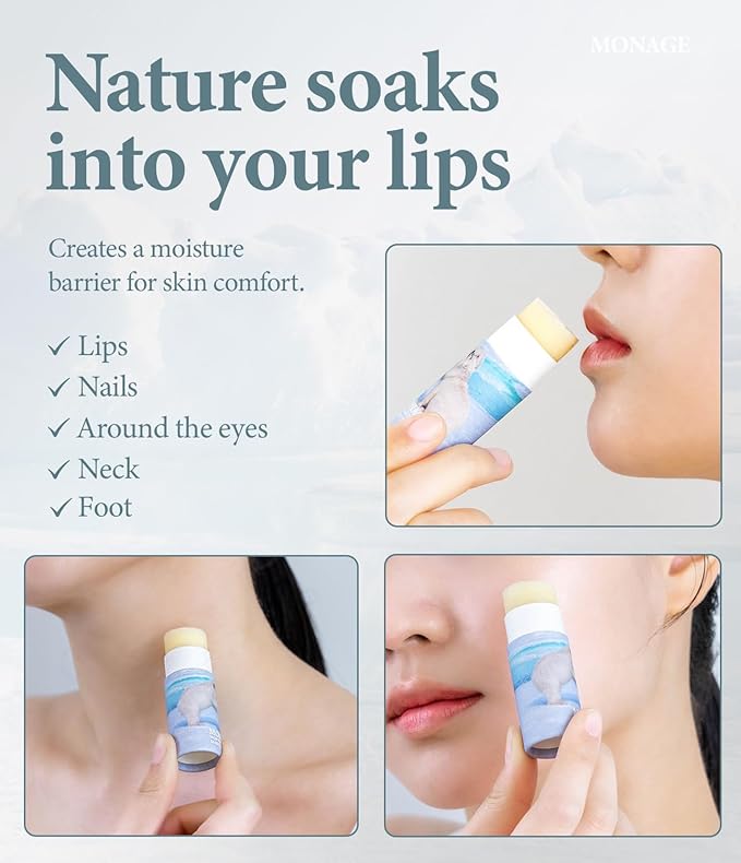 Korea Vegan & Nourishing & Moisturizing Lip Care Made from 100% Natural Ingredients, Organic Moisturizer for Dry, Cracked Lips & Skin, Everyday Lip Balm, Daily, 0.38 Ounce-Velvo Beauty