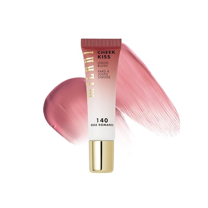 Milani Cheek Kiss Liquid Blush Makeup - Blendable & Buildable Cheek Blush, Lightweight Liquid Blusher and Cheek Color (Rose Romance)-Velvo Beauty