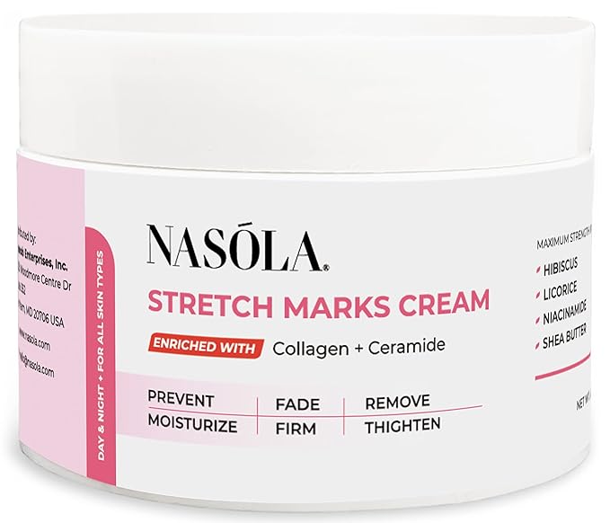 Stretch Mark Cream for Pregnancy, Eliminate and Prevent Deep Stretch Marks, Moisturizer Belly Cream for Pregnancy and Scars Removal With Enriched Collagen and Ceramide, 4.23 Oz-Velvo Beauty