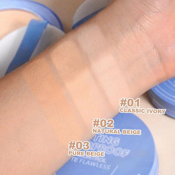 Pressed Matte Face Powder Makeup & Setting Powder for Poreless Wrinkle Blurring Contour Concealer Finishing,Lightweight,High Coverage,Shine Control, N.W 10g (03#)-Velvo Beauty