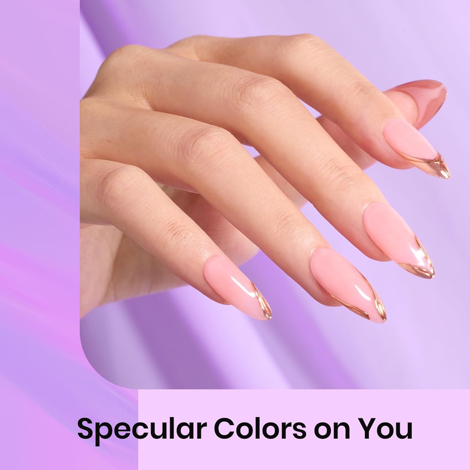 beetles Gel Polish 8 Colors Chrome Powder for Nails Pink Purple Blue Green Silver Golden Rainbow Nail Powder 2024 Mirror Effect Manicure Art Decoration Powder Holographic Pigment Gift for Women-Velvo Beauty