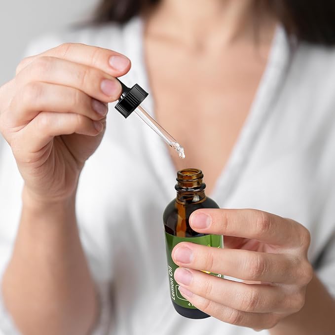 Lemon Essential Oil for Hair Scalp Massage 100% Pure and Natural Massage Aromatherapy 4 Fl Oz 118ML-Velvo Beauty