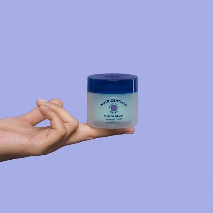 NuSkin NUTRICENTIALS Pillow Glow Sleeping Mask | Overnight Hydration | Bioadaptive Botanical Complex | Red Algae | Apple Extract | Deep Sea Water | Skin Glowing & Pore Minimizing | 2.5 Fl Oz | 2 Pack-Velvo Beauty