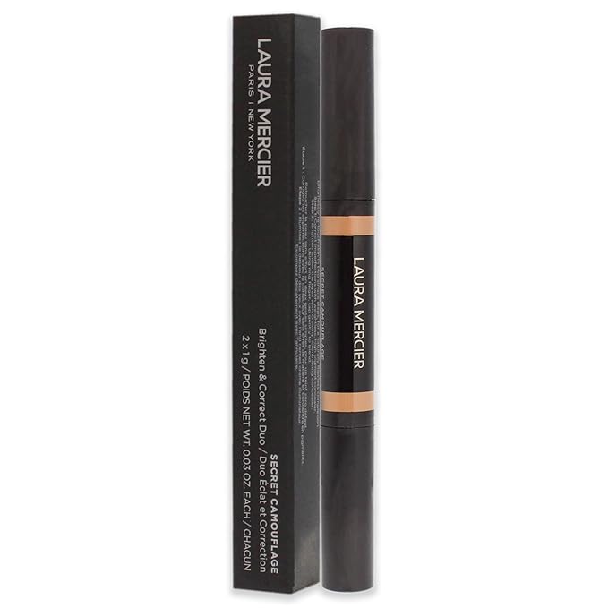 Laura Mercier Secret Camouflage Concealer Duo Stick - 3C Medium with Cool Undertones Women 2 x 0.3 oz-Velvo Beauty