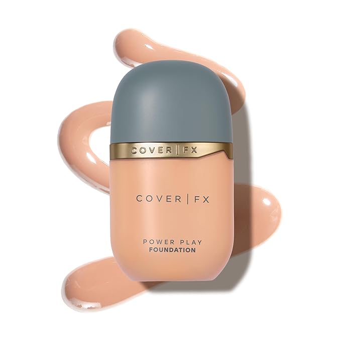 COVER FX Power Play Foundation - Shade M3 - Buildable Full Coverage - Waterproof Sweat-Proof Transfer-Proof - Natural Matte Finish - All Skin Types-Velvo Beauty
