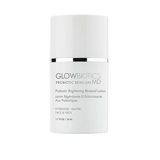 Glowbiotics Probiotic Brightening Renewal Lotion, Lightweight, Hydrating Daily Face Moisturizer, Anti-Aging with Hyaluronic Acid & Green Tea, 1.7 Fl Ounce-Velvo Beauty
