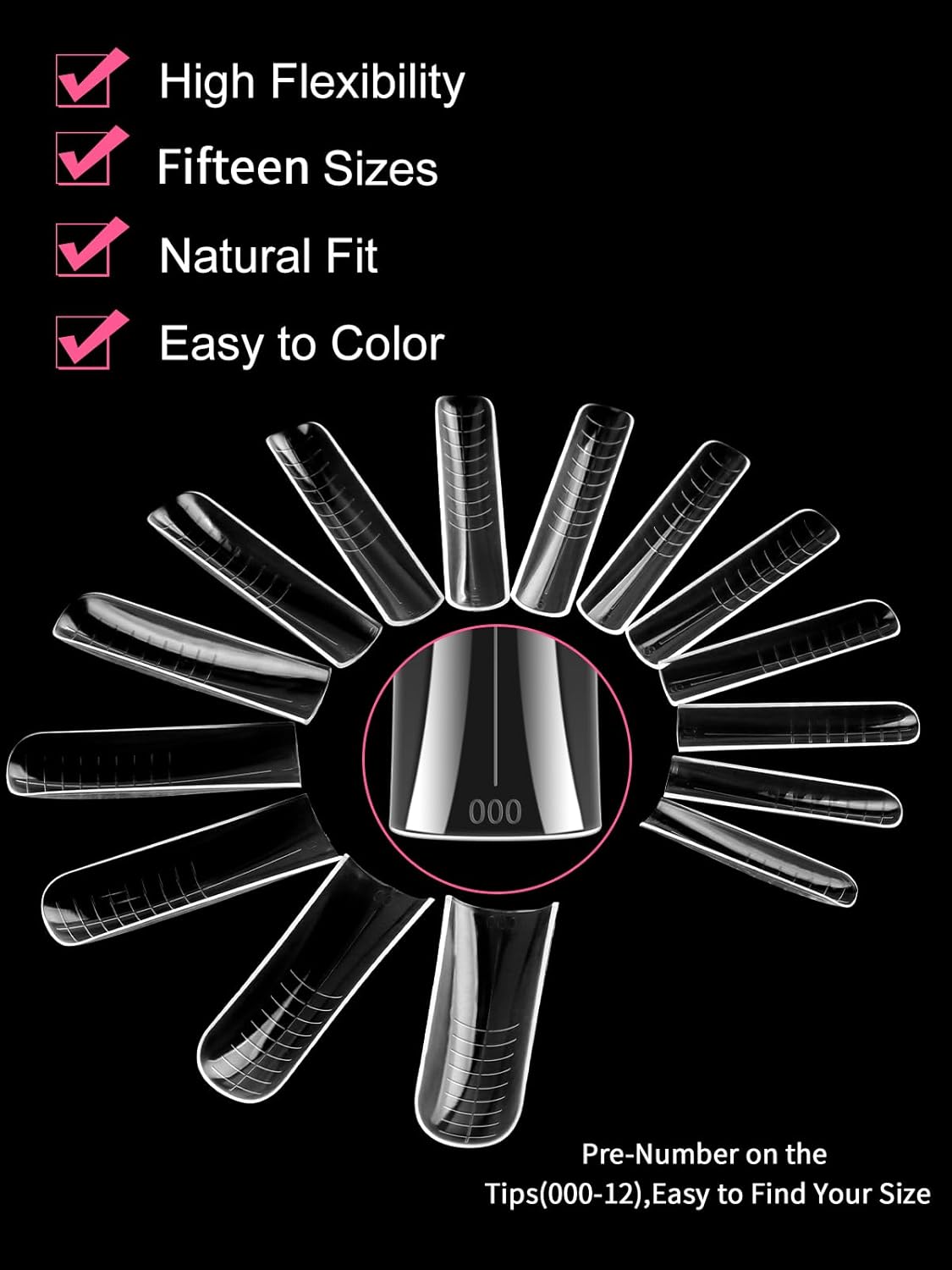 EBANKU Dual Nail Forms for Poly Extension Gel, 150 PCS Duck Nail Molds Reusable 15 Sizes Nail Extension Forms for Builder Gel Manicure Design Salon DIY-Velvo Beauty