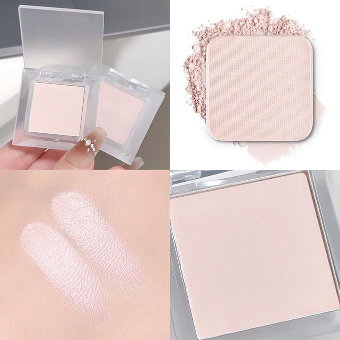 Eyeshadow Single Matte, High-Pigment Monochrome Eye Shadow Pressed Powder, Everyday Velvety Silky Eye Makeup Looks, Professional Long-Lasting Waterproof Single Eyeshadow Palette, Light Nude 01-Velvo Beauty