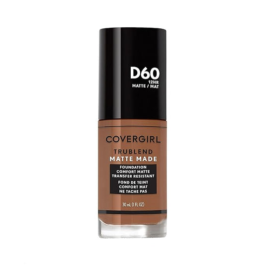 COVERGIRL TruBlend Matte Made Liquid Foundation, Toasted Almond, 1 Fl Oz (Pack of 1)-Velvo Beauty