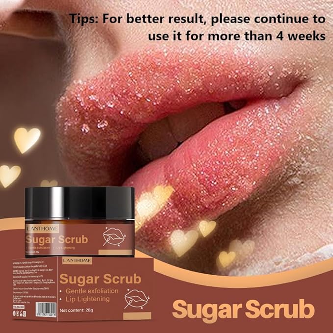 Sugar Lip Scrub - Gentle Lip Care Lip Exfoliator & Moisturizer - Exfoliating Lip Scrubber for Dry Lips-Velvo Beauty