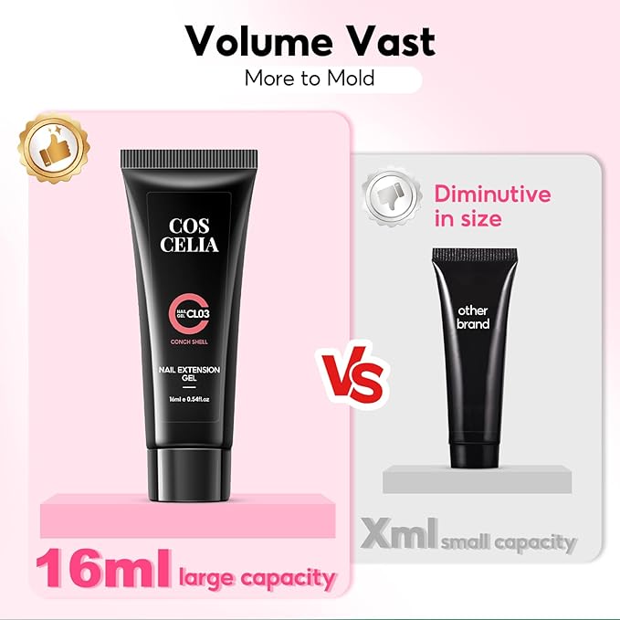 44PC Poly Nail Gel Kit with U V Lamp Starter Kit, 16ML 15 Colors Poly Extension Gel with Light Slip Solution Nail Rhinestones Glitter Decoration Powder Nail Art Kit for Beginners Gifts for Women-Velvo Beauty