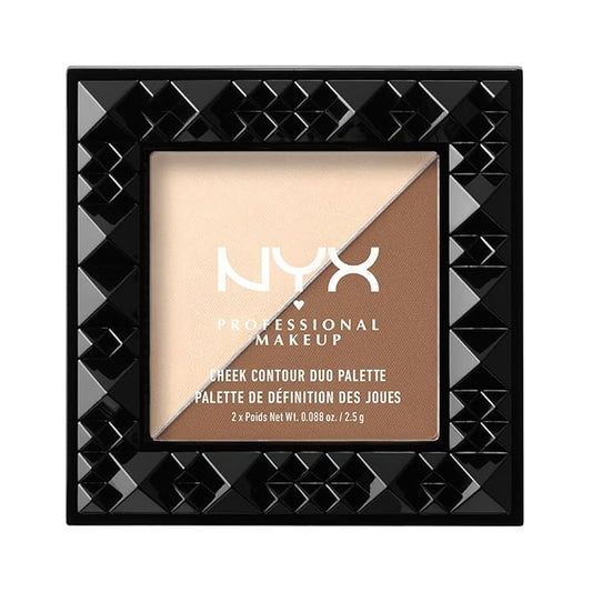 NYX PROFESSIONAL MAKEUP Cheek Contour Duo Palette, Double Date, 0.18 Ounce-Velvo Beauty