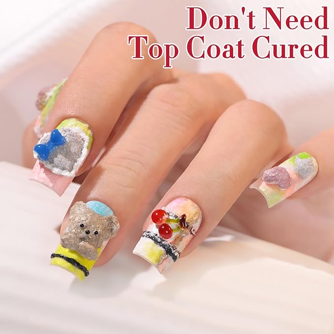 Double Rhythm 3D Nail Gel Solid Sculpting Gel for Nail Art Non-Sticky Hard Gel for Building Carving Molding Nail Extension Soak Off UV/LED Salon Home DIY 0.5 Oz (Gypsum Dark Gold)-Velvo Beauty