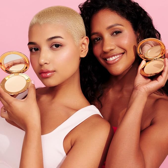 MCoBeauty Miracle Flawless Pressed Powder, Medium Warm Shade, Oil-Control, Soft-Focus Finish with Hydrating Rose Flower Extract & Sweet Almond Oil, Vegan, Cruelty Free Cosmetics-Velvo Beauty