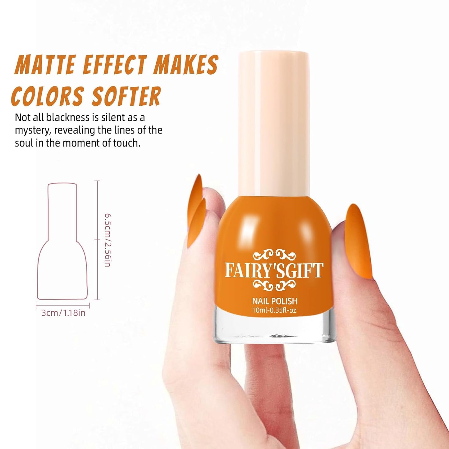 Matte Nail Polish Quick Dry Nail Lacquer for Nail Art Varnish, Mist Effect Matte Finish Velvet Nail Polish, 0.35 fl oz (Egg Yellow-02, 10 ML)-Velvo Beauty