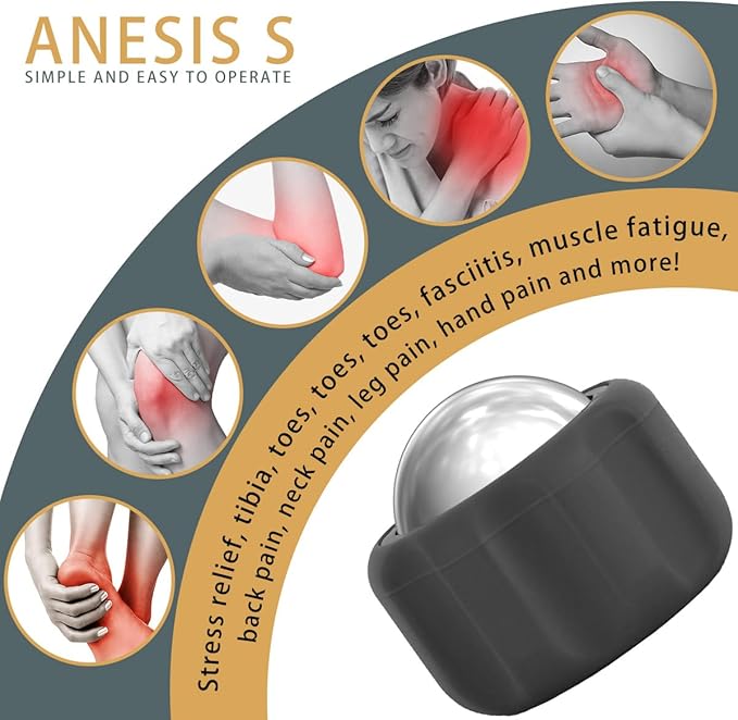 Cryosphere Cold Massage Roller Ball-FSA Eligible-Massage ice Ball, Cold and Hot Massage Ball, Lymphatic Drainage Massager, Massage Roller Ball, Plantar Fasciitis Release Ball-Velvo Beauty