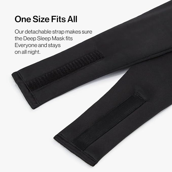 Dore & Rose Deep Sleep Mask Light Blocking, 23 Momme Mulberry Silk Eye Mask, Ultra Soft, Adjustable - Travel Sleeping Mask for Men & Women - Black-Velvo Beauty