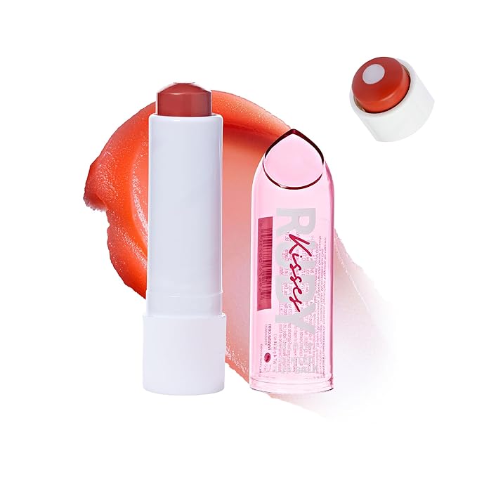 Ruby Kisses Balm Up Tinted Lip Balm, Non-Greasy Hydrating Formula, Nourishing Coconut Core & Vitamin E Infused, Lip Care with Natural Shine, Lightweight Sheer Color (Pink Nude)-Velvo Beauty