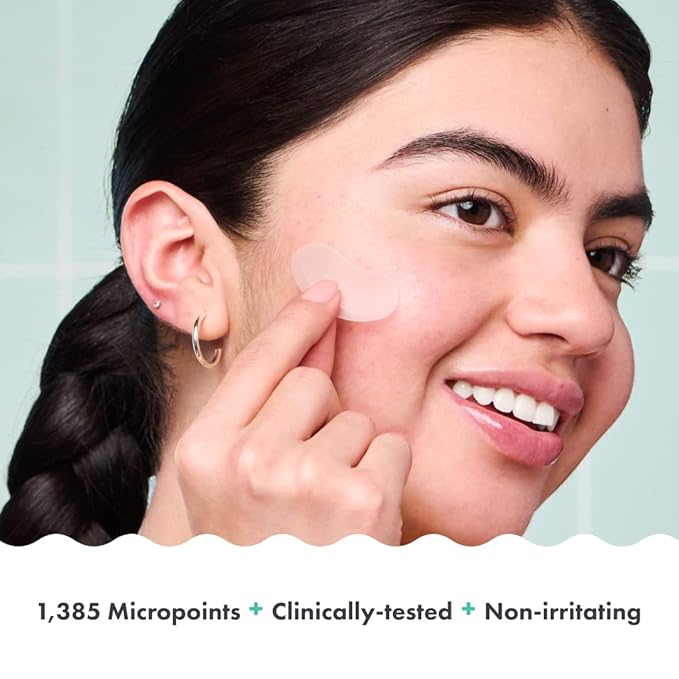 Mighty Patch Micropoint Large Hydrocolloid Pimple Patches for Face Blemishes from Hero Cosmetics, Acne Stickers for Early Stage Zits & Hidden Pimples, 1,385 Proprietary Micropoints, 6 Count-Velvo Beauty