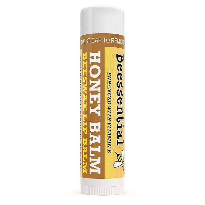 Beessential Natural Bulk Lip Balm, Honey, 18 Pack | For Men, Women, and Children. Great for Gifts, Showers, & More-Velvo Beauty