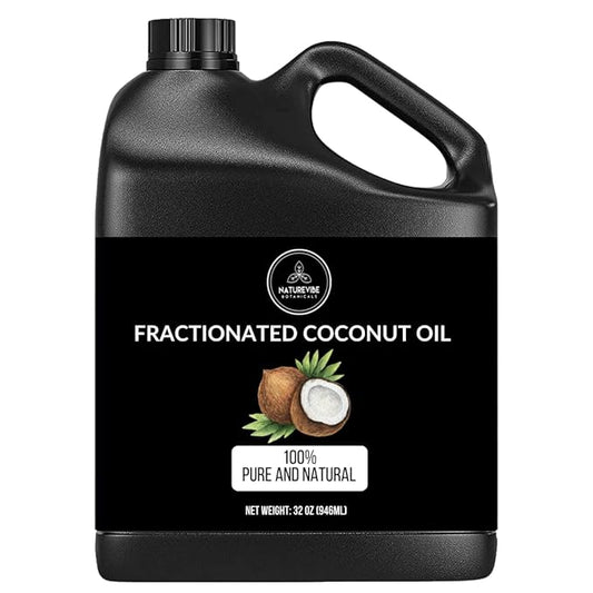Naturevibe Botanicals Fractionated Coconut Oil 32 Ounces | 100% Pure and Natural | Great for Skin Care and Hair Care-Velvo Beauty
