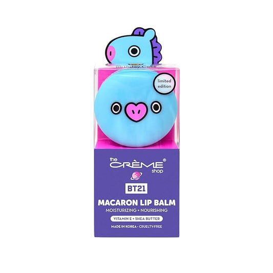 The Crème Shop BT21 MANG Macaron Lip Balm - Birthday Cake-Velvo Beauty