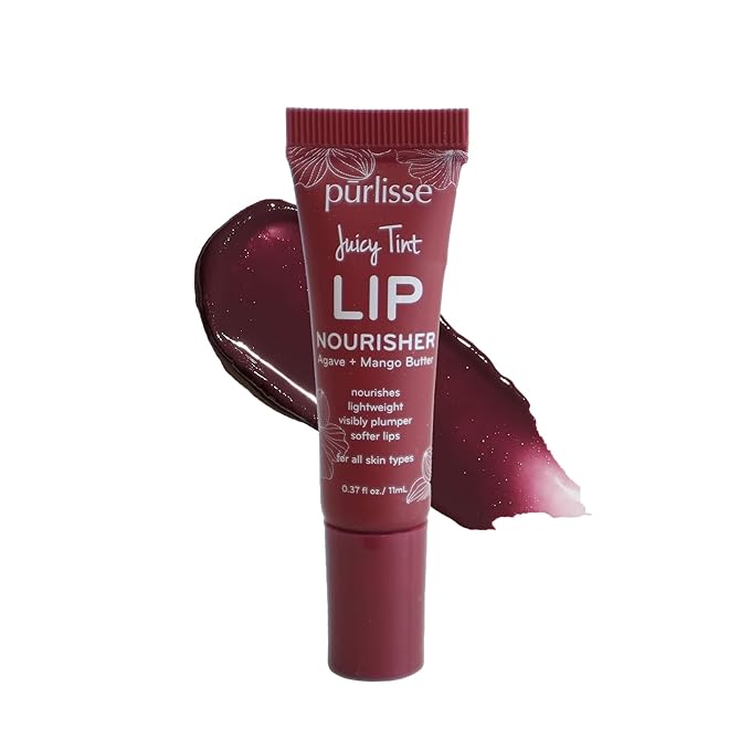 Purlisse Juicy Tint Lip Nourisher - Tinted Lip Moisturizer (Berry Shine)-Velvo Beauty