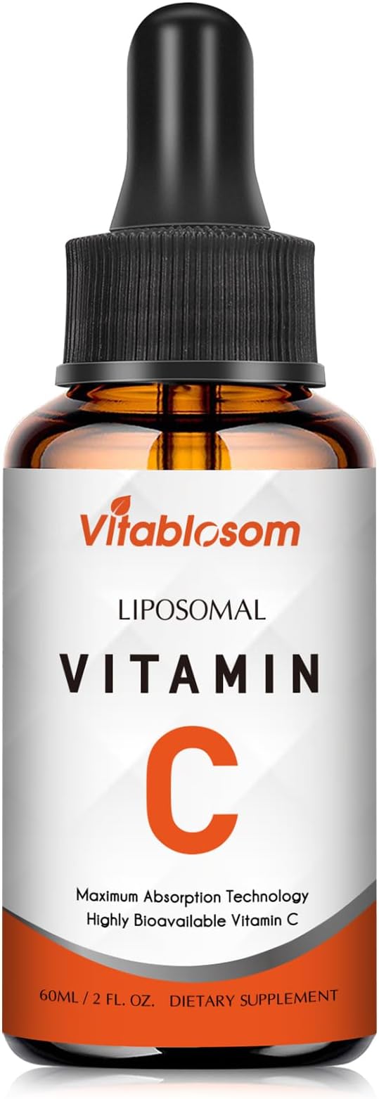 Liposomal Vitamin C Liquid Drops Supplement for Adults, Maximize VIT C, 60ml (1 Bottle)-Velvo Beauty