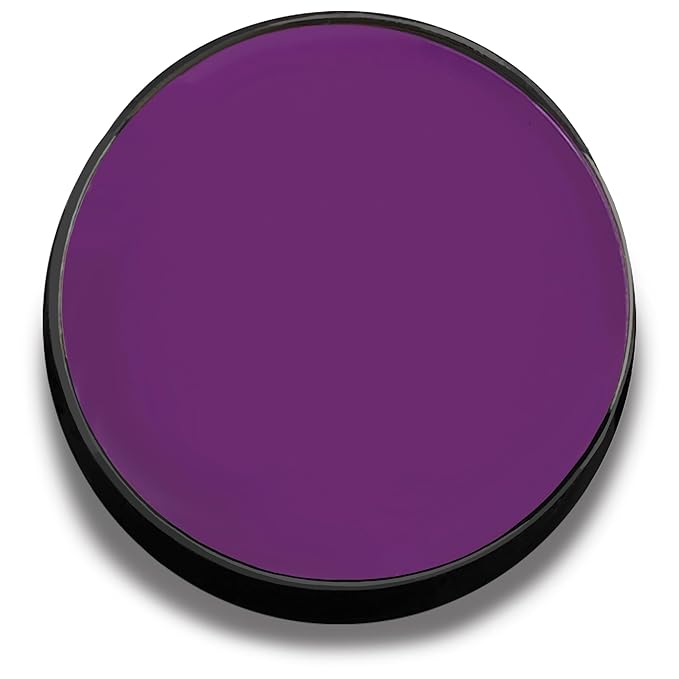 Mehron Makeup Color Cups | Stage, Foundation, Face Paint, Body Paint, Halloween | Face Paint Makeup | Greasepaint .5 oz (14 g) Purple-Velvo Beauty