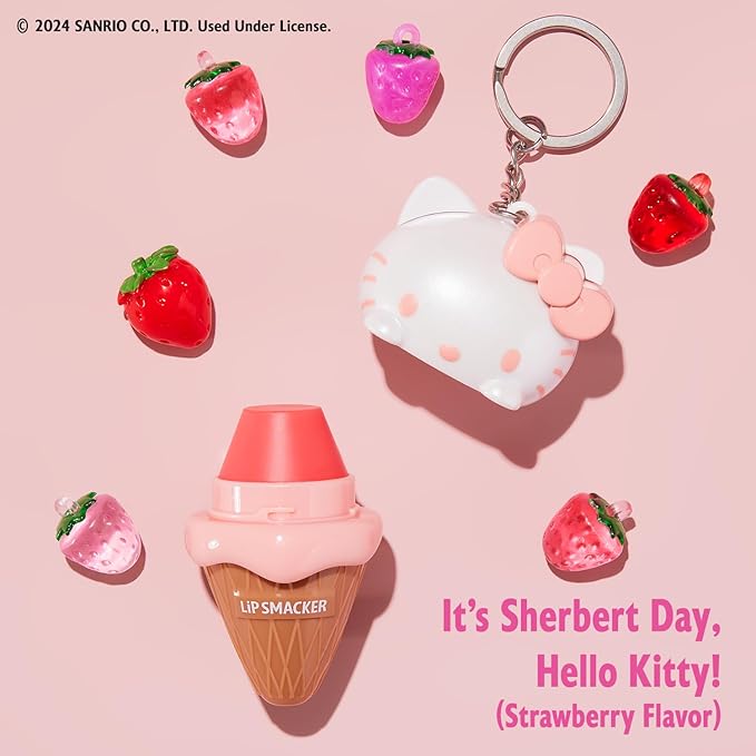 Lip Smacker Hello Kitty Ice Cream Lip Balm | Sanrio Collection | Gifts-Velvo Beauty
