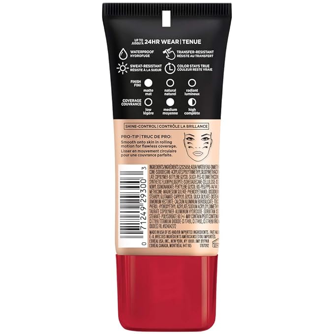 L'Oreal Paris K1828700 Infallible Pro-Matte Liquid Longwear Foundation Makeup, 102 Shell Beige, 1 Fl; Oz.-Velvo Beauty