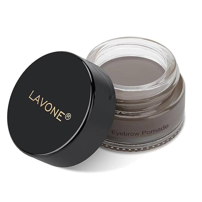 Eyebrow Pomade - Waterproof Brow Pomade for Long-lasting Results,Smudge Proof and Sweat Resistant Formula,Natural Eyebrow Makeup for All Skin Types and Tones - Grey-Velvo Beauty