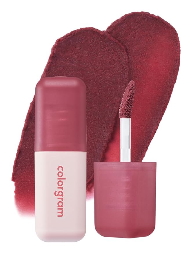 COLORGRAM NUDE BLUR TINT 10 DEAD ROSE | Soft Velvet Matte Liquid Lipstick & Cheek Tint | Lightweight Blurring Tint for a Smooth & Airbrushed Finish | Long-Lasting & Non-Sticky Formula-Velvo Beauty