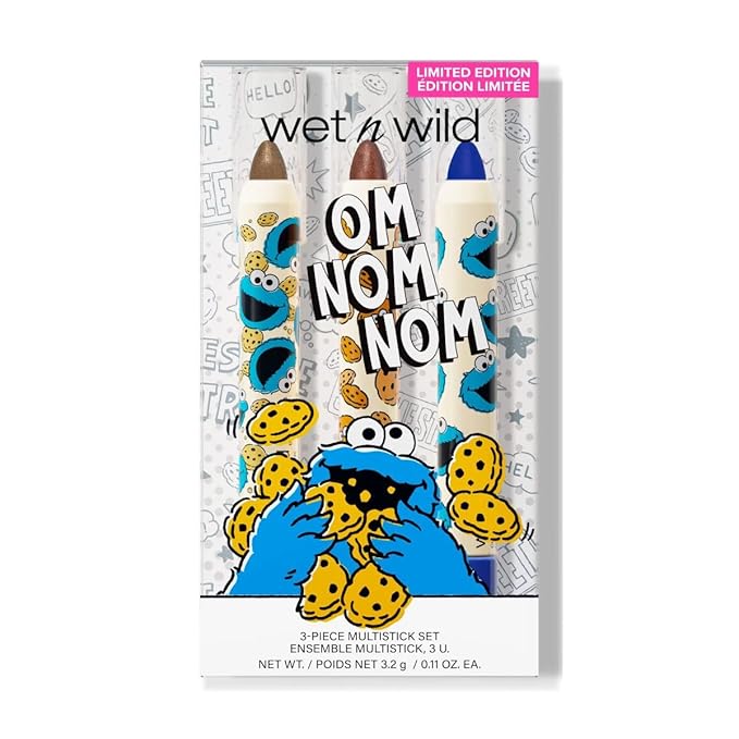 wet n wild x Sesame Street, Om Nom Nom 3-Piece Multi-Stick Kit-Velvo Beauty