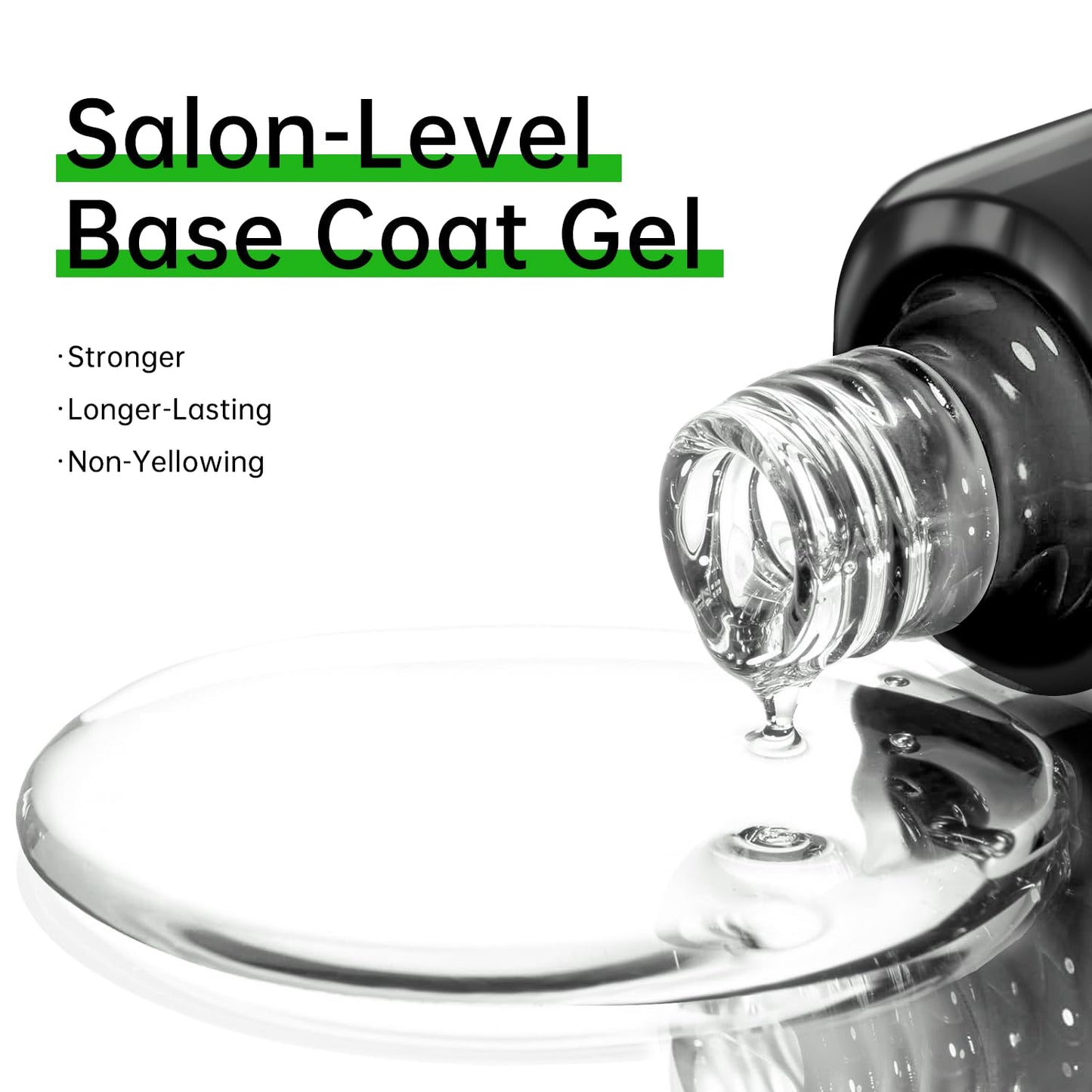 2pcs 0.5 fl oz Hema Free Gel Nail Polish No Wipe Top and Base Coat Set-Velvo Beauty