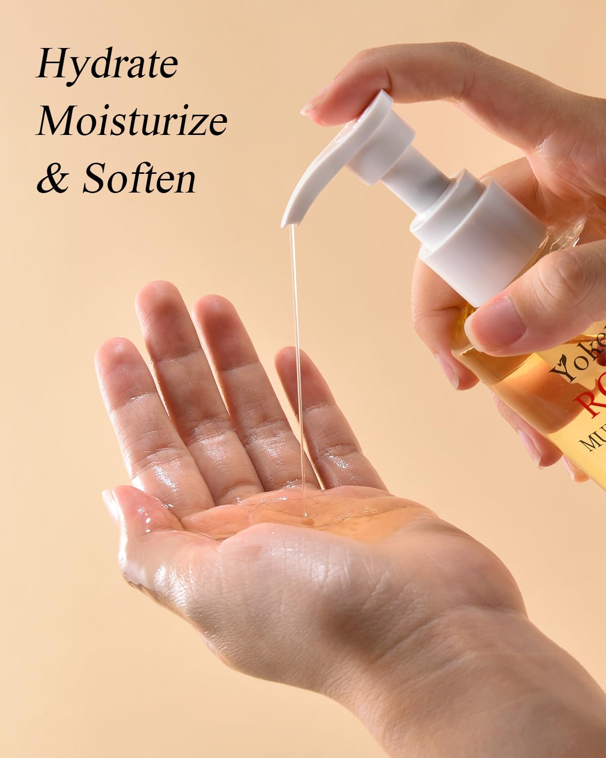 Yoken Multi-Used Body Oil For Skin,Face,Hair and Nails,Multi Purpose Organic oil With Rose Petals,Vitamin E & Almond Oil Nourishing & Hydrating,Body Oil for Moisture & Skin After Bath Oil,8 Fl Oz-Velvo Beauty