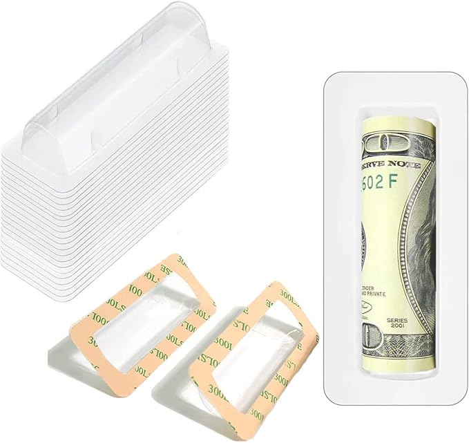 WESAPPINC Clear Chapstick Pouch Plastic Lip Balm Pouches for Gift Cards & Money Cards,Lip Balm Plastic Cover with Adhesive (60PACK)-Velvo Beauty