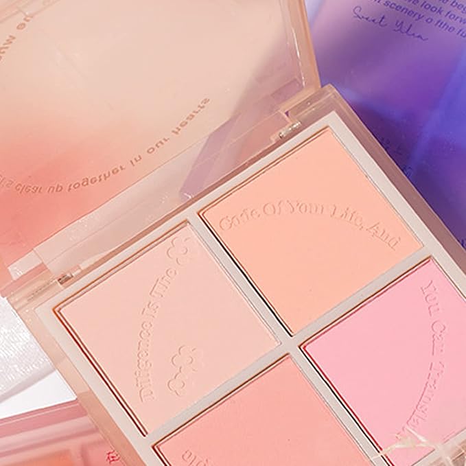 Powder Blush,Metallic Makeup Powder Blush Long Lasting Smooth Pigmented Single Color Shimmery Cosmetics Blush Blush Palette-Velvo Beauty