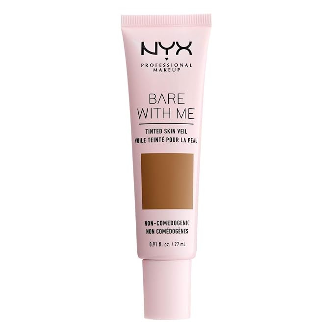 NYX PROFESSIONAL MAKEUP Bare With Me Tinted Skin Veil, Lightweight BB Cream - Cinnamon Mahogany-Velvo Beauty