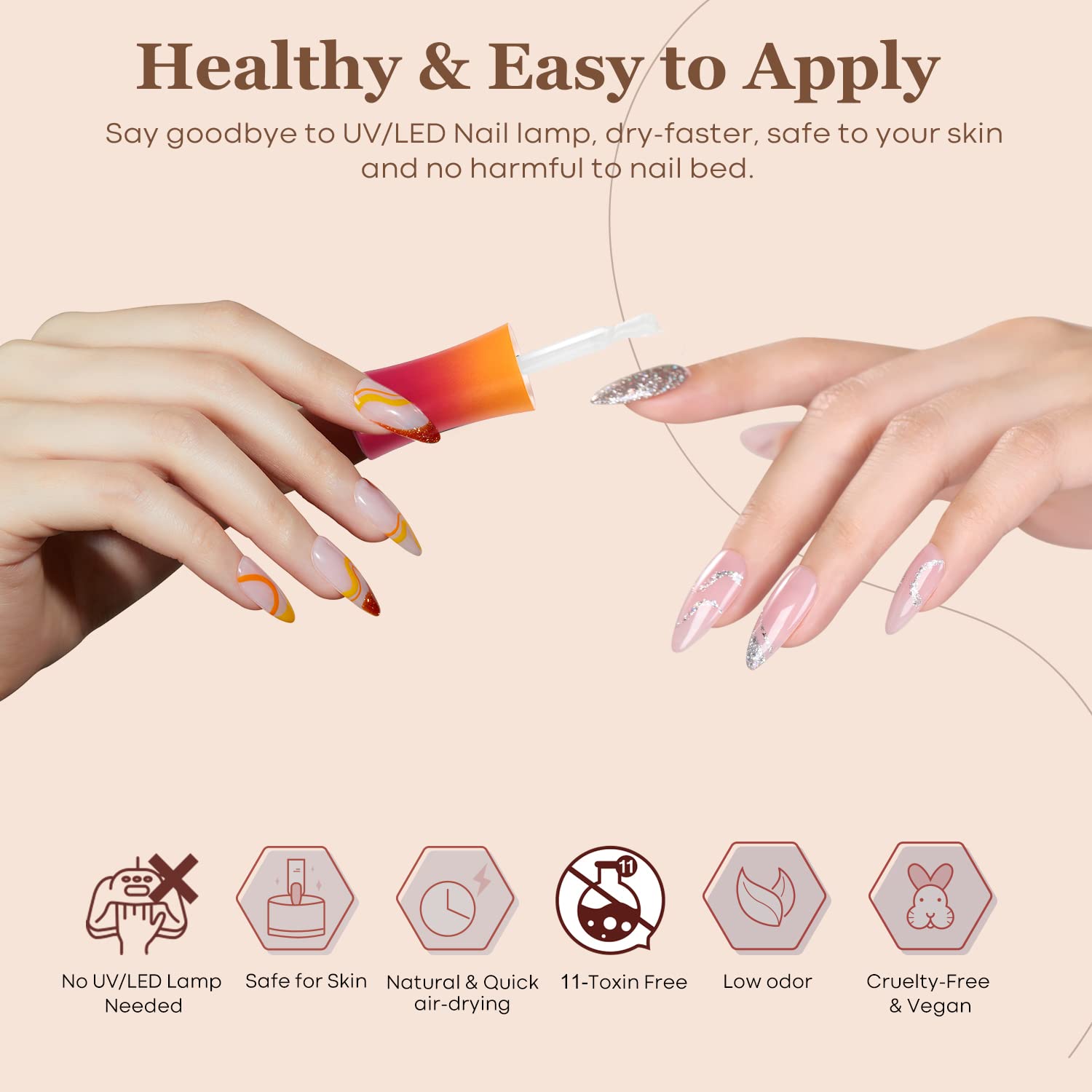 modelones Dip Powder Liquid Set 4+4 Pcs, Dip Powder System Set with Base Coat/Top Coat/Activator/Brush Saver/Manicure Tools for Nail Kit Art DIY Salon - 15ml/0.5oz-Velvo Beauty