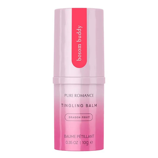 Pure Romance Bosom Buddy Tingling Flavored Lip & Nipple Balm, Dragon Fruit, 35 oz-Velvo Beauty