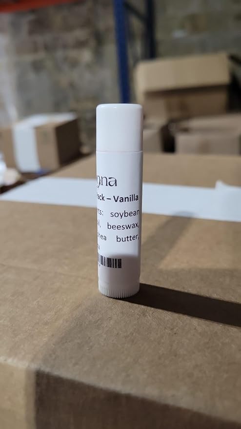 Lip Balm Bulk Unlabeled - Made in USA Bulk Chapstick - Natural Ingredients Vitamin E Shea Butter - Custom Chapstick Bulk For Party & Wedding Favors (50 Count, Vanilla)-Velvo Beauty