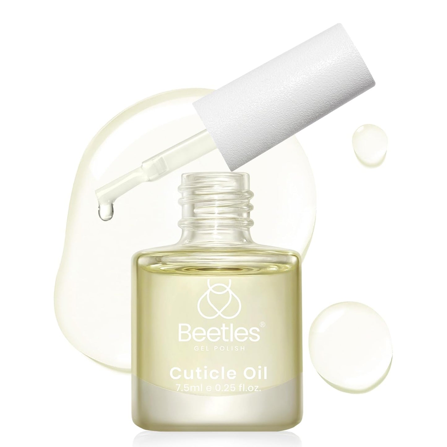 Beetles 7.5ml Cuticle Oil Nail Oil Cuticle Care for Nail, Damaged Cuticles, Stronger Nails Spa and Hand Manicure Essentials for Repaired Thin Nails DIY Home for Women-Velvo Beauty