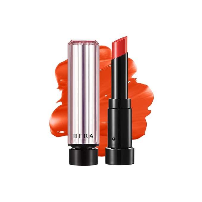 HERA Sensual Tinted Shine Stick 3.5g #297 ORANGE SCOTCH | 12HR Long-lasting Lipstick, Sheer & Buildable Lip Tint Stain, Hydrating Formula with Vitamin E, Smooth Finish and Luxurious Korean Makeup-Velvo Beauty