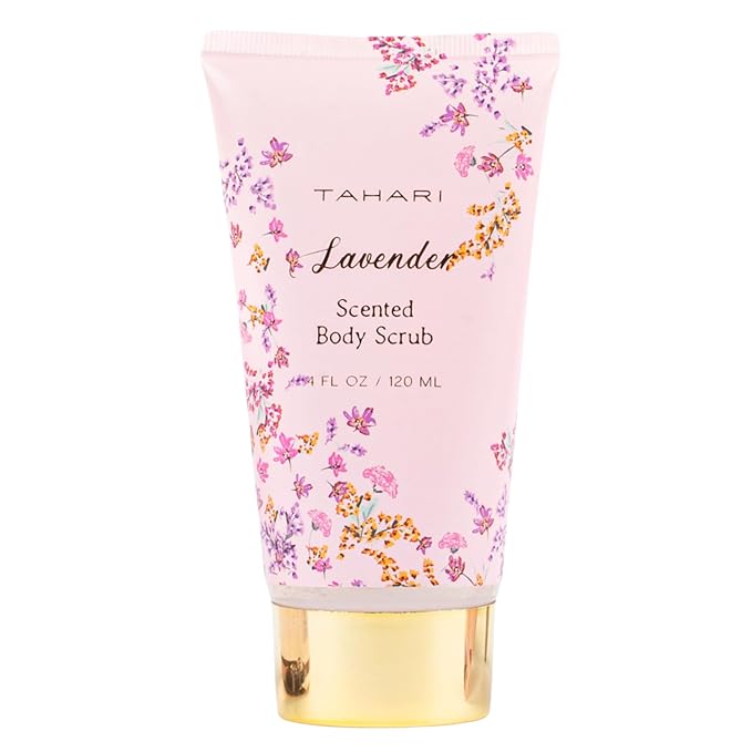 Tahari Spa Gift Set for Women, Lavender Spa Set, Bath Kit for Women Gift Set Includes Body Lotion, Body Wash, Body Scrub, Lotion Gift Set for Women, Birthday Gifts For Women-Velvo Beauty