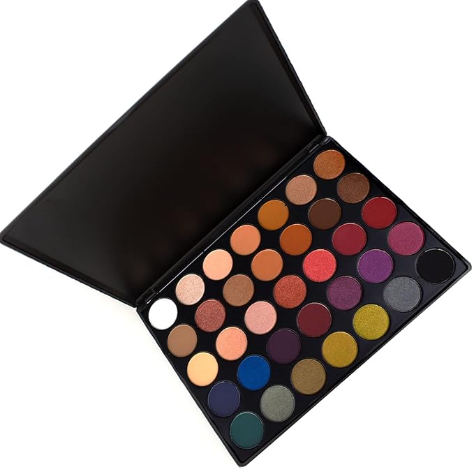Palladio Ultimate Pro Eyeshadow Palettes, Professional and Personal Use, 35 High Pigmented Powder Colors, Matte, Shimmer, Satin Finishes, Long Lasting (SPRING 2020)-Velvo Beauty