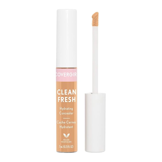 COVERGIRL Clean Fresh Hydrating Concealer, Light Medium, 0.23 Fl Ounce-Velvo Beauty