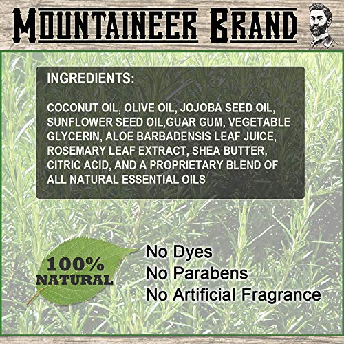 Mountaineer Brand Bald Head Shampoo for Men | All Natural Moisturizing/Hydrating Shaving Soap and Face Cleanser | For Daily Head/Scalp Care and Wash | Cleanse | Refreshing Natural Scent 4oz-Velvo Beauty
